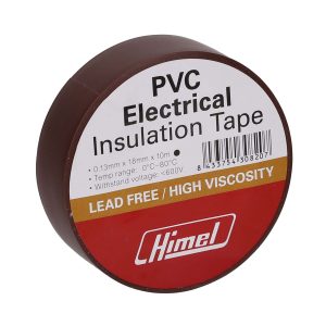 Electrical Tape, 0.13 mm x 19 mm x 10 m, brown