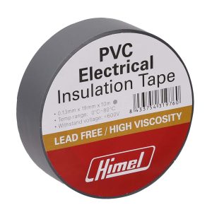 Electrical Tape, 0.13 mm x 19 mm x 10 m, grey