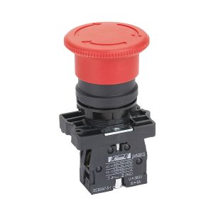 Emergency Stop Pushbutton, HLAY5, mushroom 40 mm, 1 NO + 1 NC, red