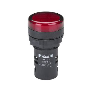 Monolithic Pilot Light, HLD11, 24 V AC/DC, half cover head, short terminal, resistance type, red
