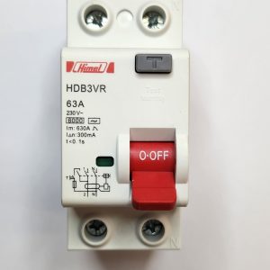 Residual Current Switch HDB3VR - 2P - 63A - 300mA - for AC