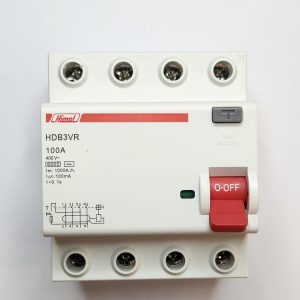 Residual Current Switch HDB3VR - 4P - 100A - 100mA - for AC