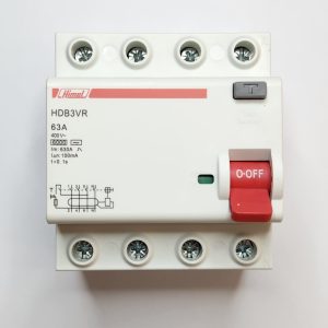 Residual Current Switch HDB3VR - 4P - 63A - 100mA - for AC