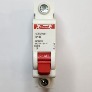 Miniature Circuit Breaker HDB3W - 18 mm AC - C - 1P - 6 kA - 10 A
