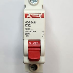 Miniature Circuit Breaker HDB3W - 18 mm AC - C - 1P - 6 kA - 32 A