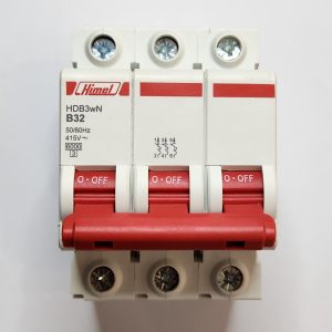 Miniature Circuit Breaker HDB3W - 18 mm AC - B - 3P - 6 kA - 32 A
