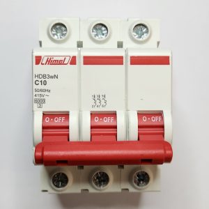 Miniature Circuit Breaker HDB3W - 18 mm AC - C - 3P - 6 kA - 10 A