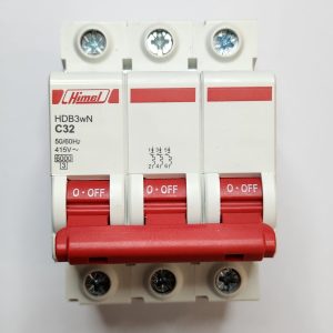 Miniature Circuit Breaker HDB3W - 18 mm AC - C - 3P - 6 kA - 32 A