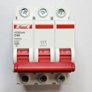 Miniature Circuit Breaker HDB3W - 18 mm AC - C - 3P - 6 kA - 40 A