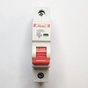 Miniature Circuit Breaker, HDB9, 18 mm AC, 10 kA, 1P, B curve, 20 A
