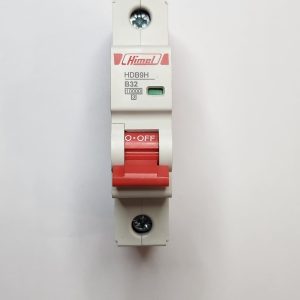 Miniature Circuit Breaker, HDB9, 18 mm AC, 10 kA, 1P, B curve, 32 A