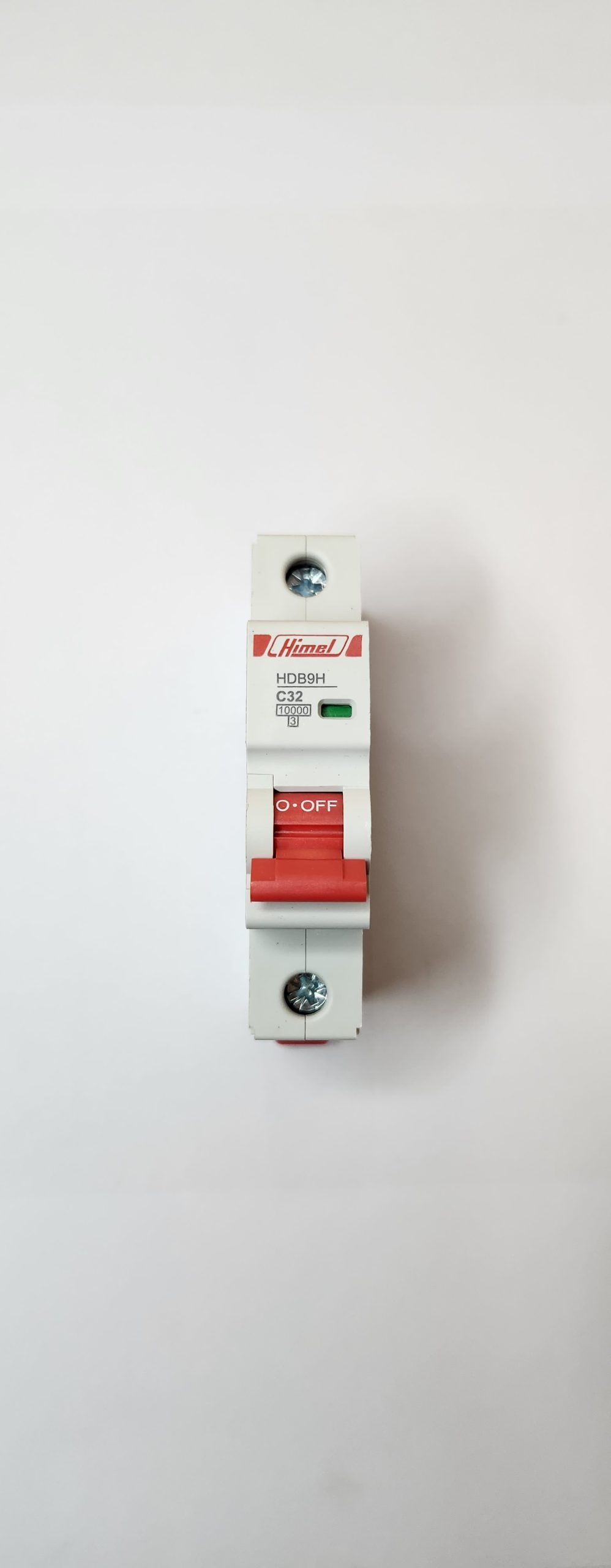 HDB9H63A1C32 Miniature Circuit Breaker, HDB9, 18 mm AC, 10 kA, 1P, C curve, 32 A