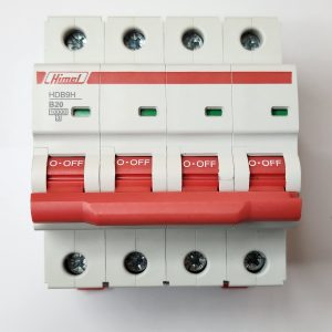 Miniature Circuit Breaker, HDB9, 18 mm AC, 10 kA, 4P, B curve, 20 A
