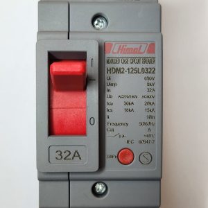 Molded Case Circuit Breaker, HDM2-125L, 2P, 32 A, power distribution