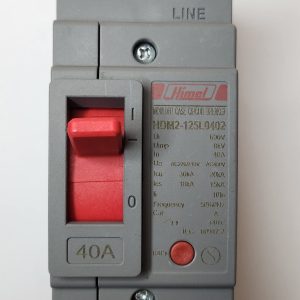Molded Case Circuit Breaker, HDM2-125L, 2P, 40 A, power distribution