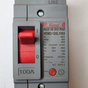 Molded Case Circuit Breaker, HDM2-125L, 2P, 100 A, power distribution