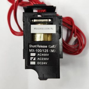 Shunt Release, HDM3-100N, AC 230V, with wire, left