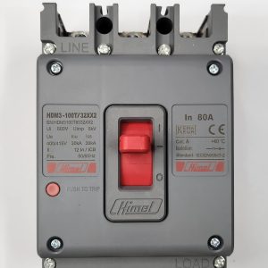 Molded Case Circuit Breaker HDM3 - 100T/3P - Mag MP 80A