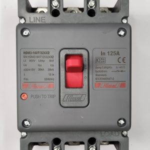 Molded Case Circuit Breaker HDM3 - 160T/3P - Mag MP 125A
