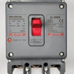 Molded Case Circuit Breaker HDM3 - 250F/3P - Mag-theR 200A