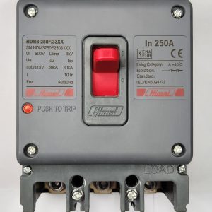 Molded Case Circuit Breaker HDM3 - 250F/3P - Mag-theR 250A