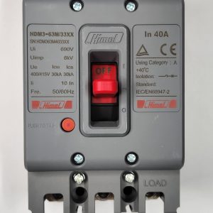Molded Case Circuit Breaker HDM3 - 63M/3P - Mag-theR 40A