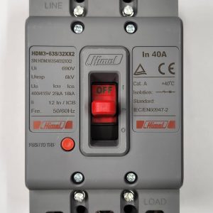 Molded Case Circuit Breaker HDM3 - 63S/3P - Mag MP 40A