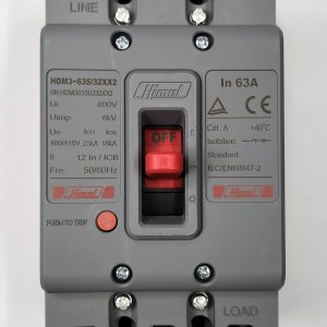 Molded Case Circuit Breaker HDM3 - 63S/3P - Mag MP 63A