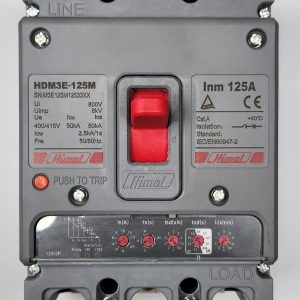Molded Case Circuit Breaker, HDM3E, 125M, 3P, electronic, 125 A, 40 C
