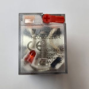 Miniature Plug-in Relay, HDZ9, 5A, 2P, LED AC 24V, rotary button