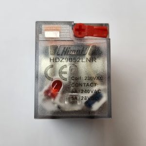 Miniature Plug-in Relay, HDZ9, 5A, 2P, LED AC 230V, rotary button