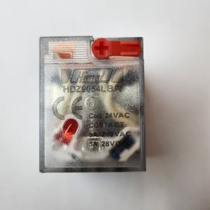 Miniature Plug-in Relay, HDZ9, 5A, 4P, LED AC 24V, rotary button
