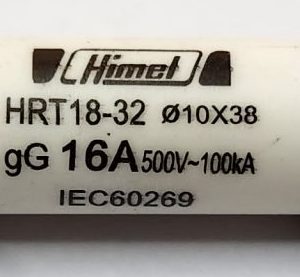 Cylindrical Fuse, HRT18, 10.38, 16 A, R015